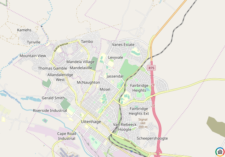 Map location of Janssendal